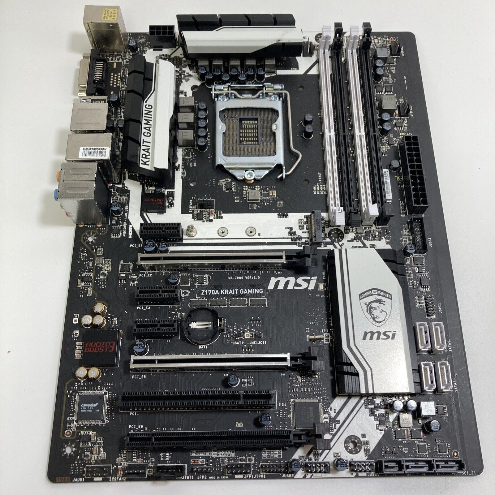 MSI Z170A Krait Gaming  3X Motherboard Intel 1151 Socket ATX Desktop (Damaged)