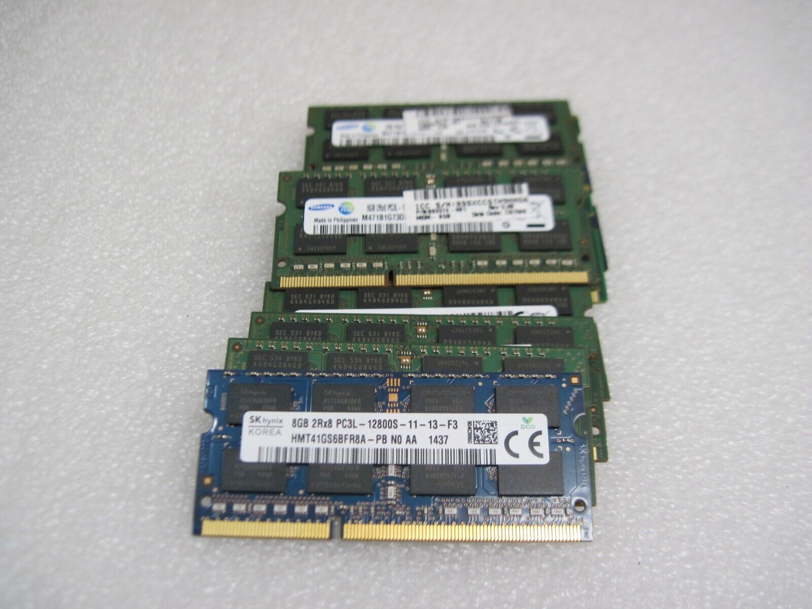LOT OF 10 Mixed 8GB DDR3 Laptop RAM