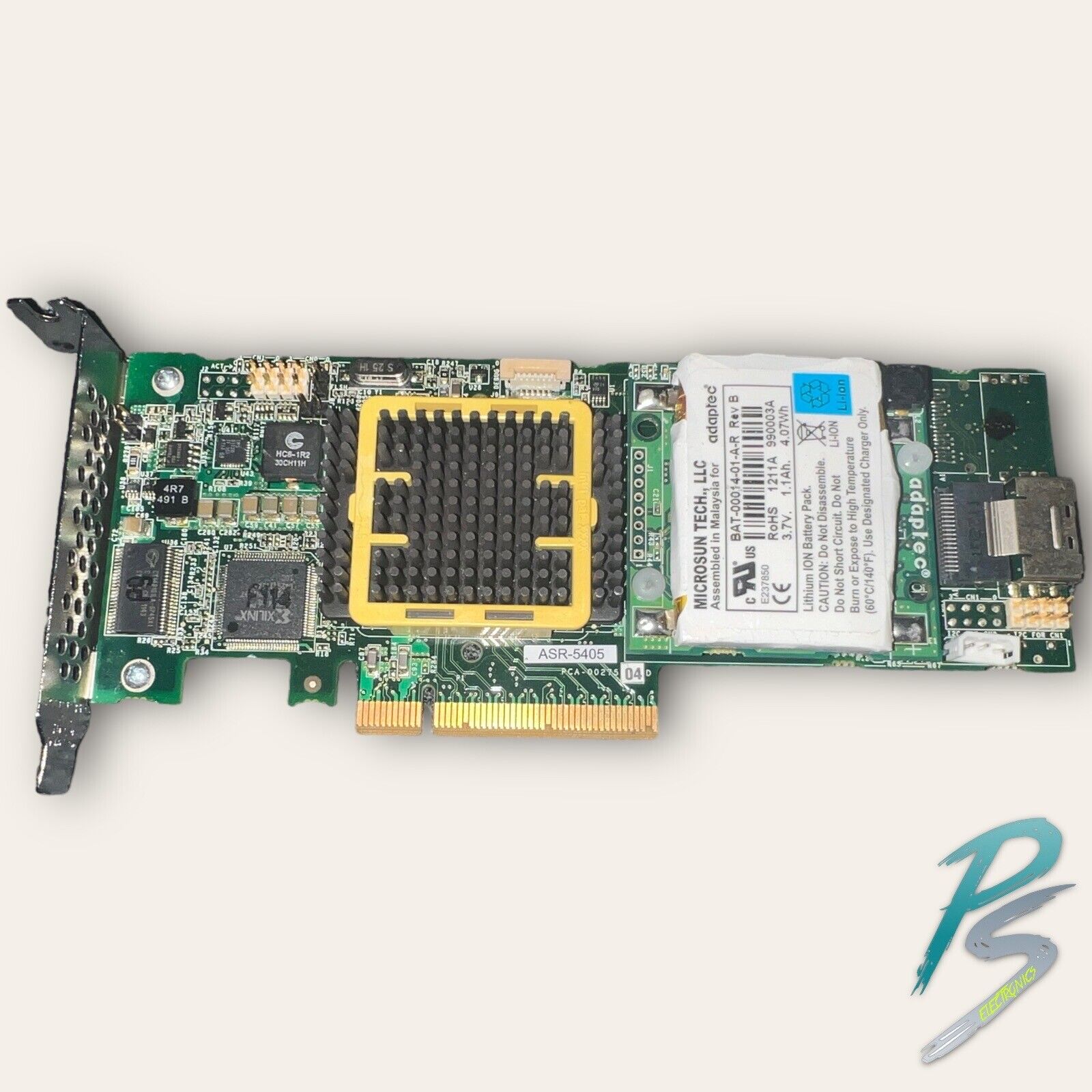ADAPTEC ASR-5405 4-Port PCIe 8X 256MB Low Profile RAID Controller Card