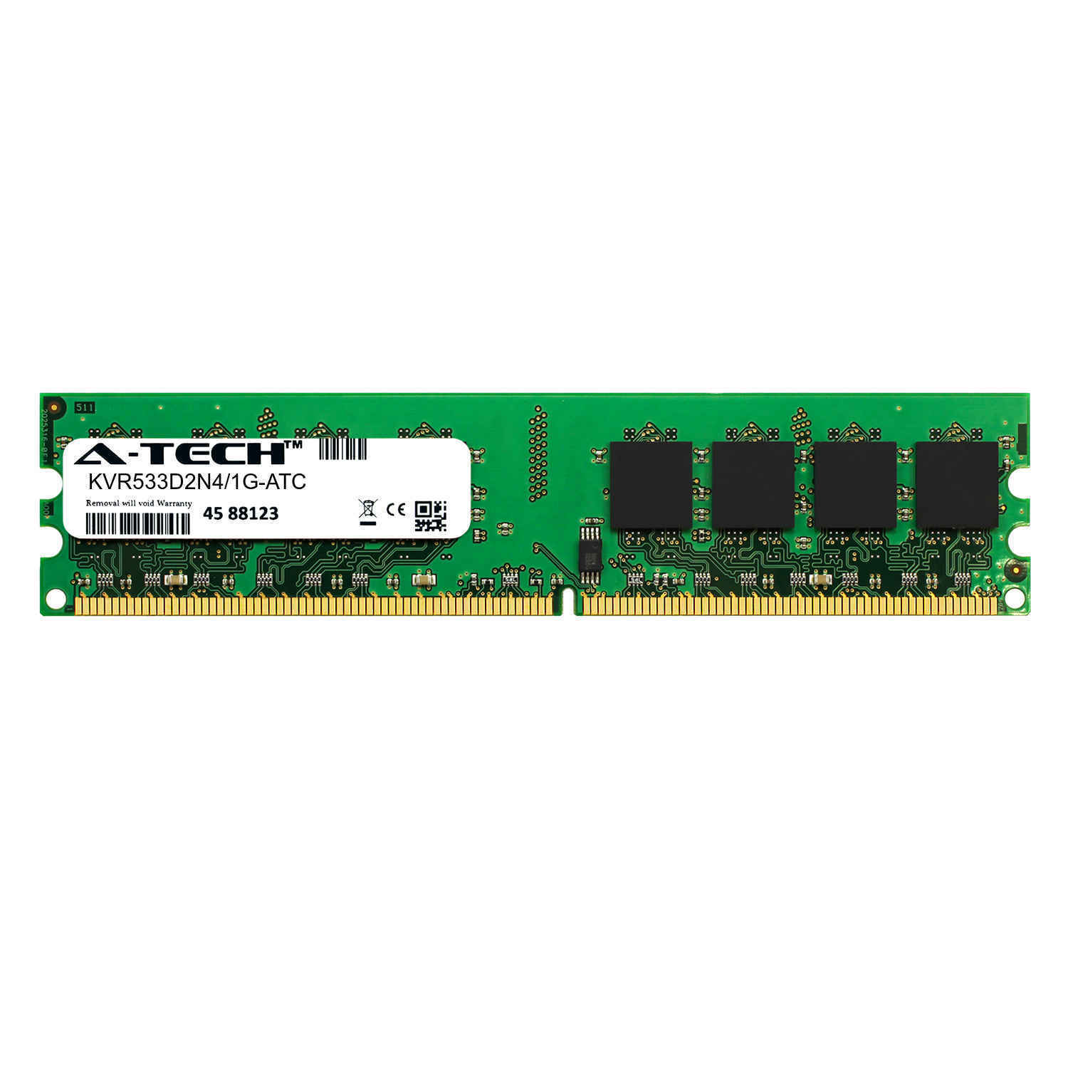 1GB DDR2 PC2-4200 533MHz DIMM (Kingston KVR533D2N4/1G Equivalent) Memory RAM