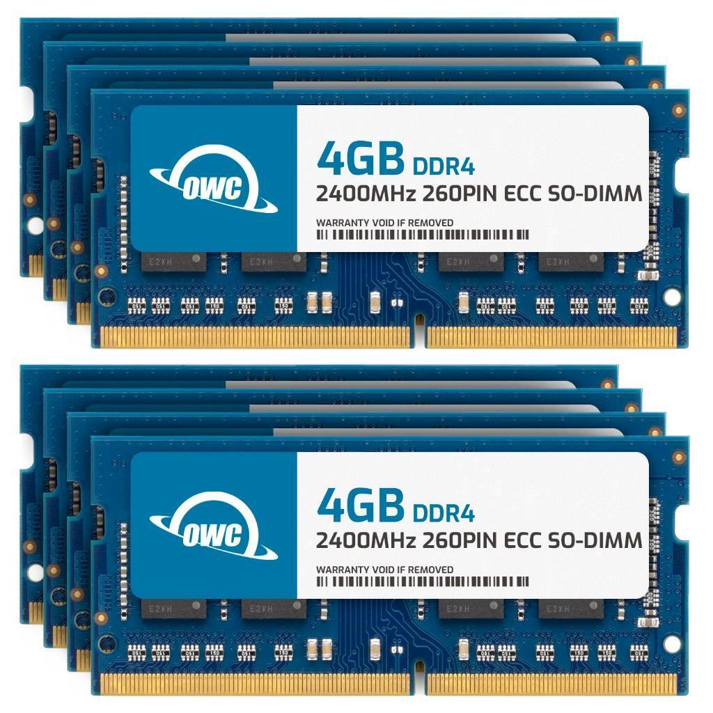 OWC 32GB (8x4GB) DDR4 2400MHz 1Rx8 ECC 260-pin SODIMM Memory RAM