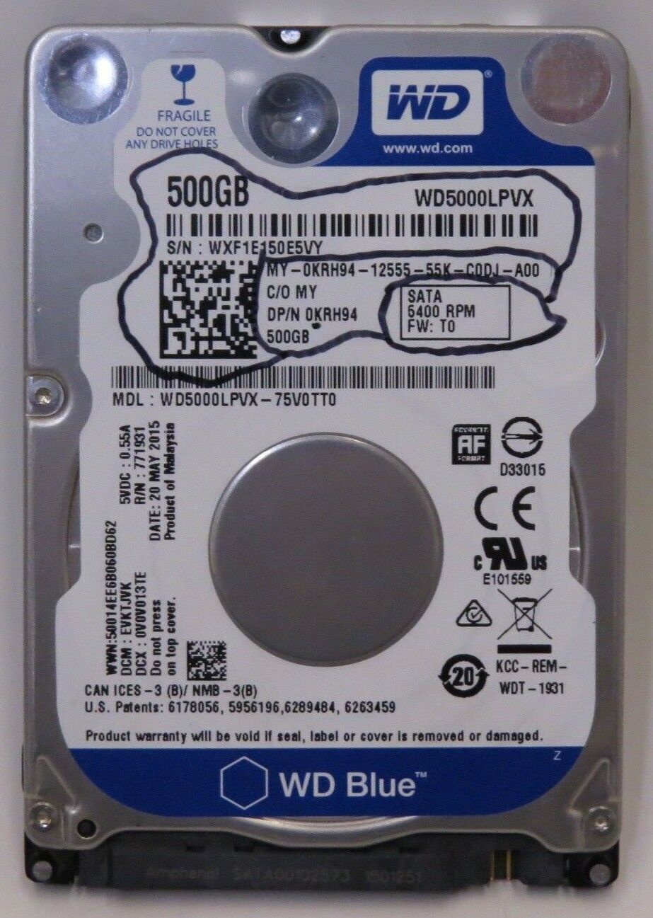 500GB WD Blue Mobile 2.5\