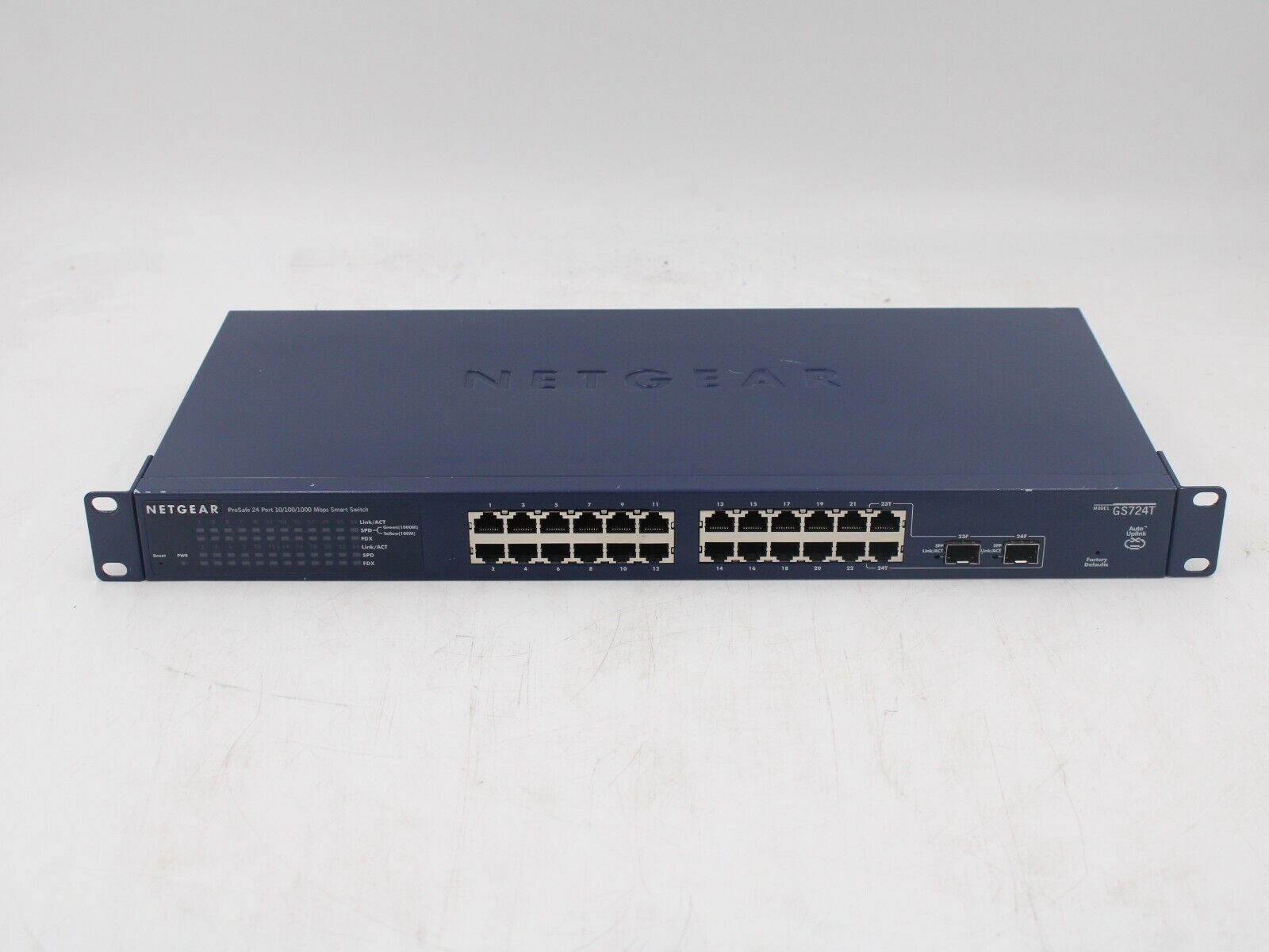 Netgear Prosafe GS724T V2 24-Port 10/100/1000 Gigabit Ethernet Network Switch 