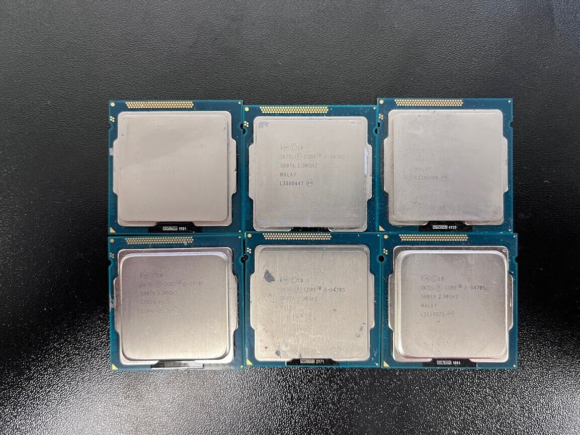 (Lot of 6) Intel Core i5-3470S SR0TA 2.90 GHz CPU #27