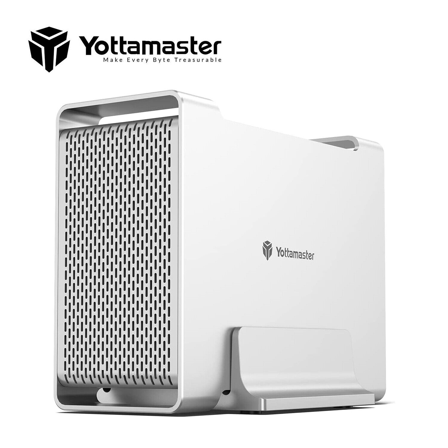 Yottamaster 2 Bay RAID Hard Drive Enclosure USB3.1 Type B For 3.5