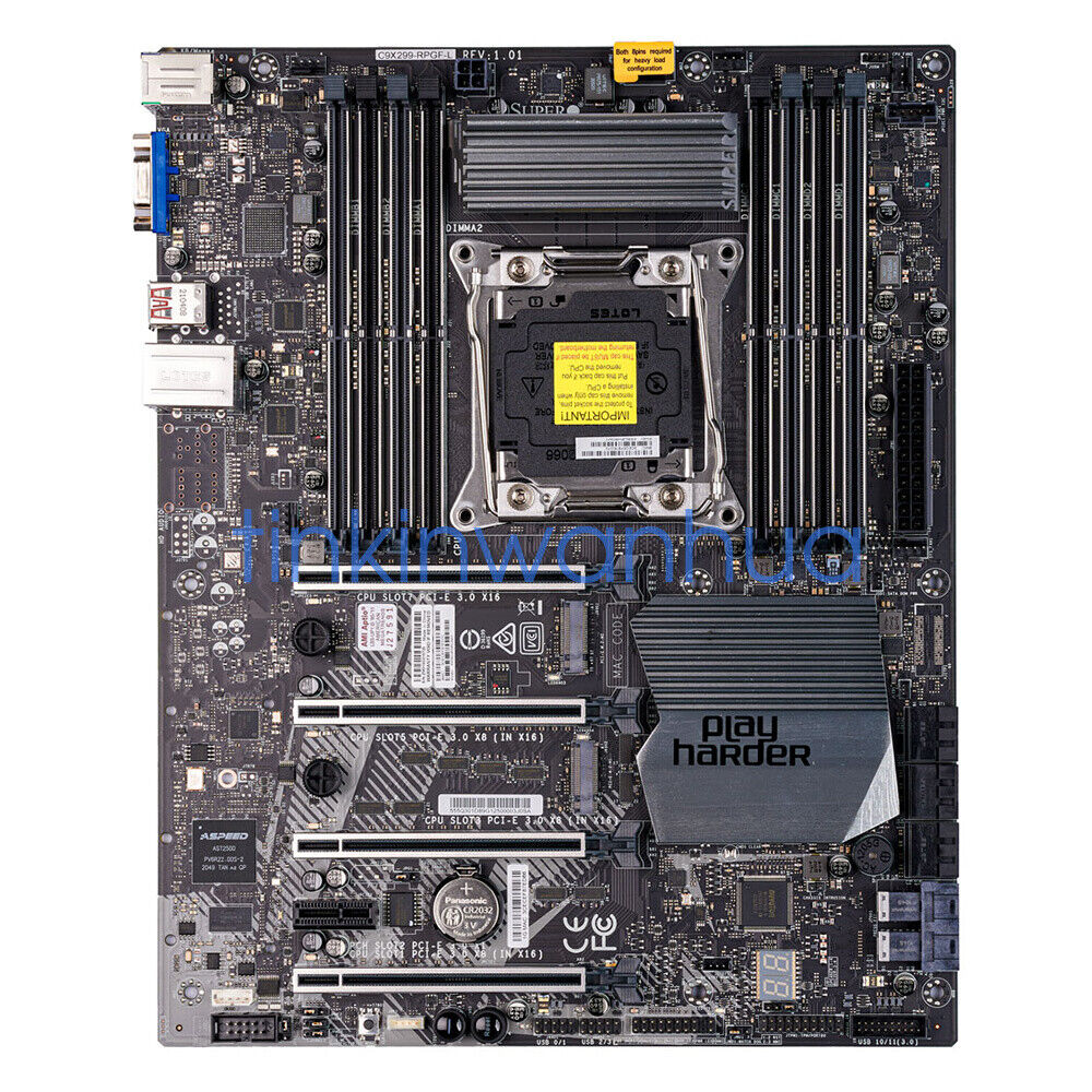 For Supermicro C9X299-RPGF-L Single Socket LGA-2066 DDR4 Server Motherboard