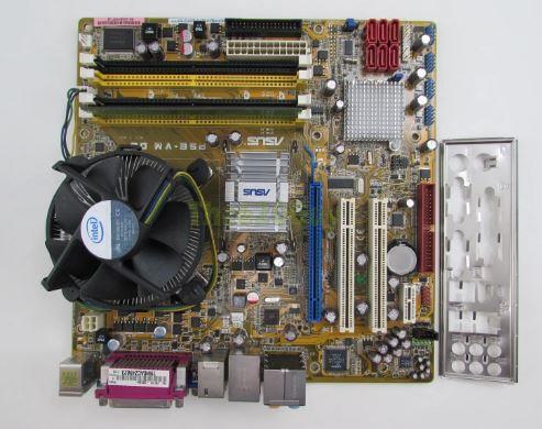 ASUS P5E-VM DO LGA775 Intel Q35 DDR2 GMA X3100 IGP mATX w/Backplate & Heatsink