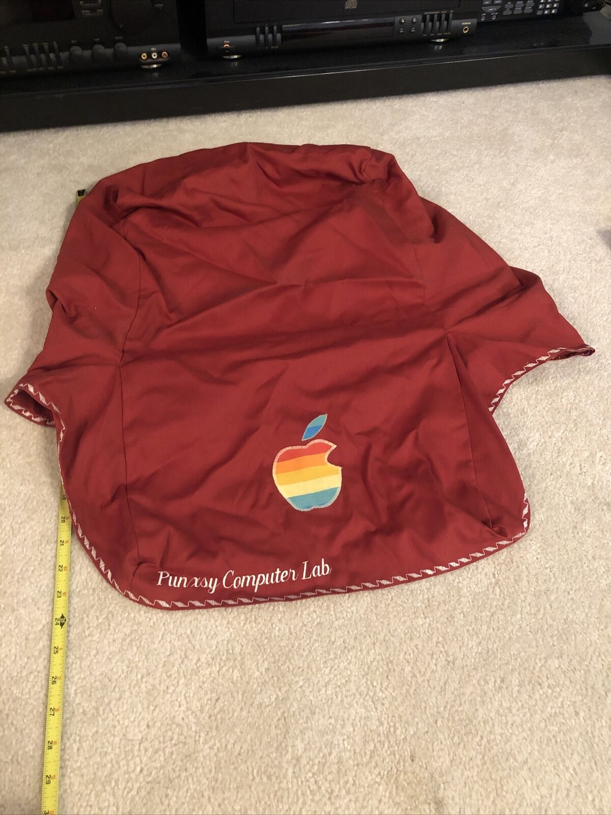 Vintage Apple Computer Cloth Cover Customized Punxsutawney PA IIe Plus others