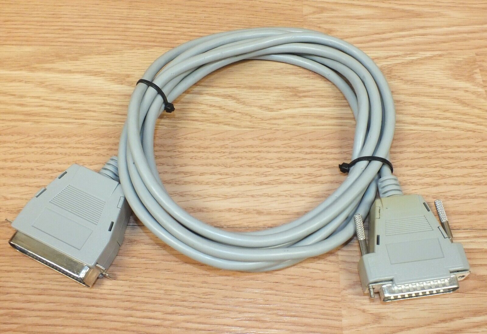 Vintage 25 Pin Parallel Male to Centronics Computer Printer Cable Only
