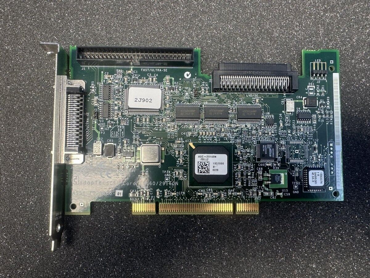 ADAPTEC SCSI INTERFACE CARD LVD CONTROLLER ADAPTER PCI 19160/29160N 1925606