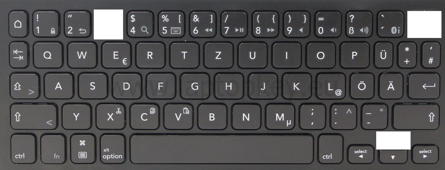 TA16 Replacement key cap for keyboard Belkin QODE SLIM F5L174 for iPad Air 2