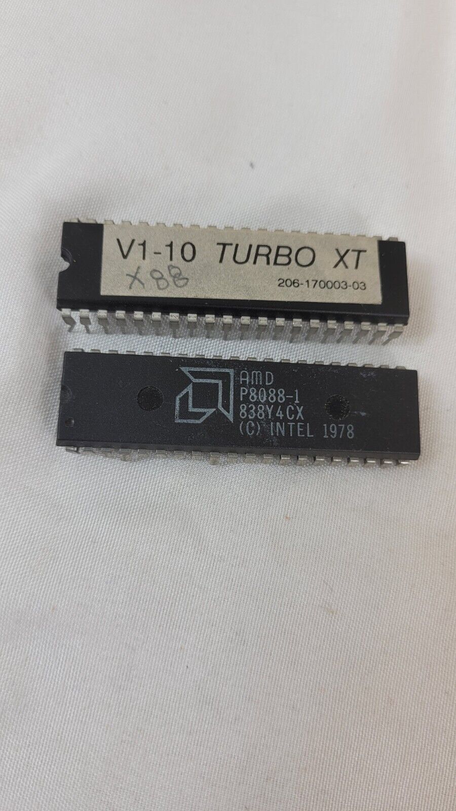 AMD P8088-2 CPU 8MHz DIP40 5V Processor x86 & V1-10 TURBO XT 1978