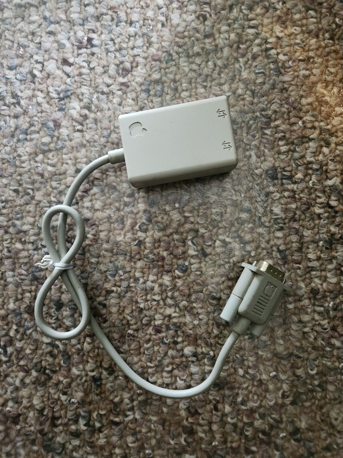 Vintage Apple LocalTalk Network Adapter, 6' AppleTalk cable 590-0563-A - Tested