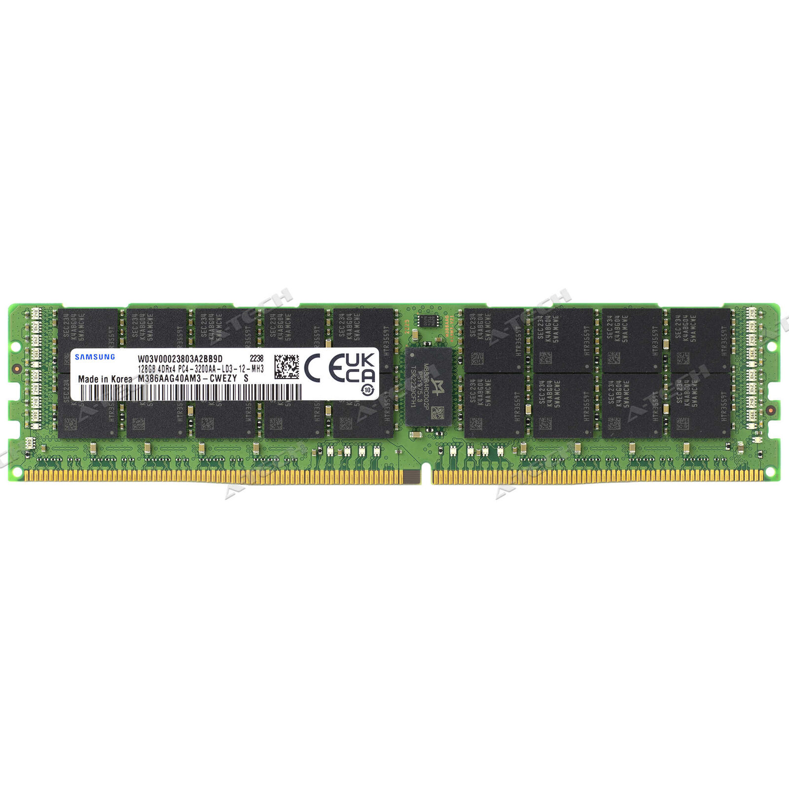 Samsung 128GB 4Rx4 DDR4-3200 ECC LRDIMM PC4-25600 Memory RAM (M386AAG40AM3-CWE)