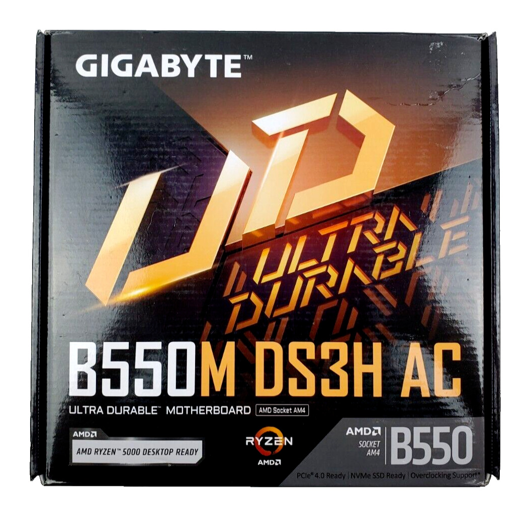 GIGABYTE B550M DS3H AC, AM4 AMD Socket Micro ATX AMD Motherboard (Please Read)