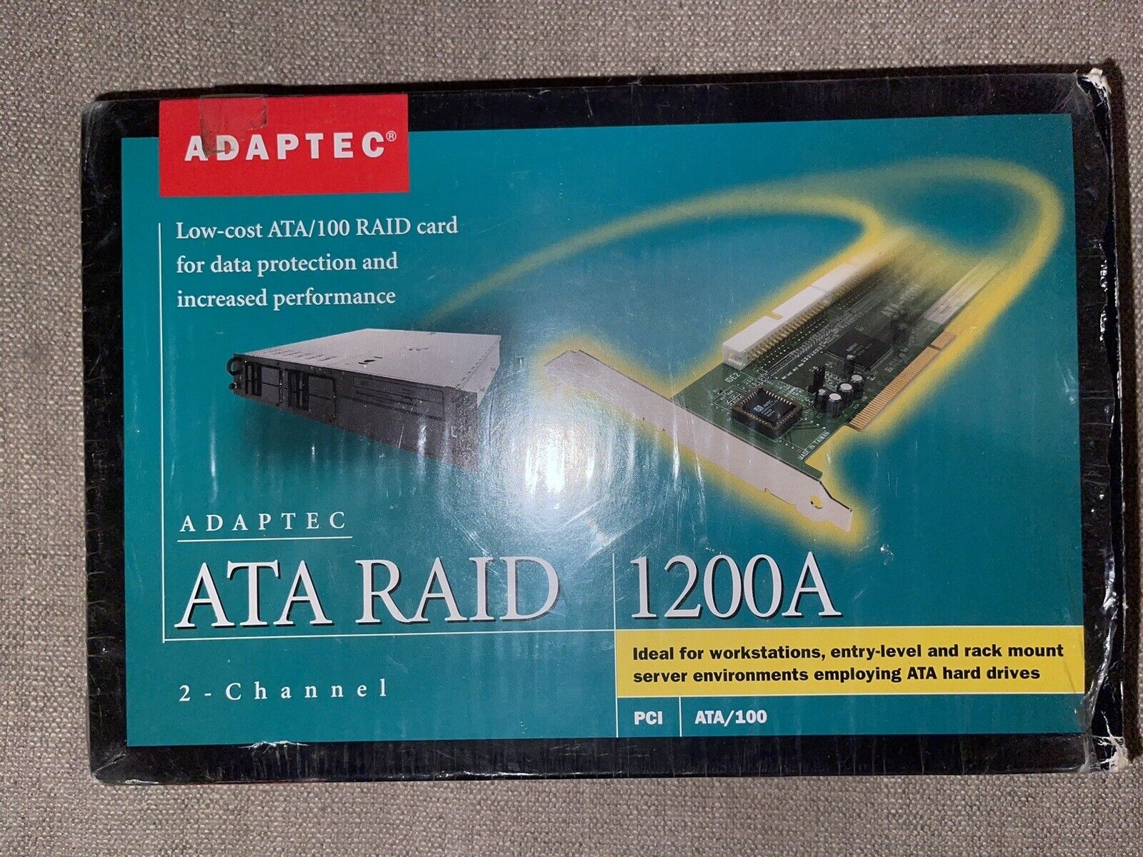 Adaptec ATA RAID 1200A 32-BIT PCI 2-CHANNEL ATA/100 RAID CARD AAR-1200A KIT NEW