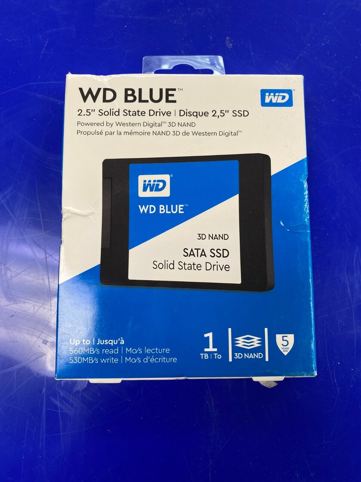 New 1TB SSD WD BLUE Western Digital  3D NAND Solid State drive  
