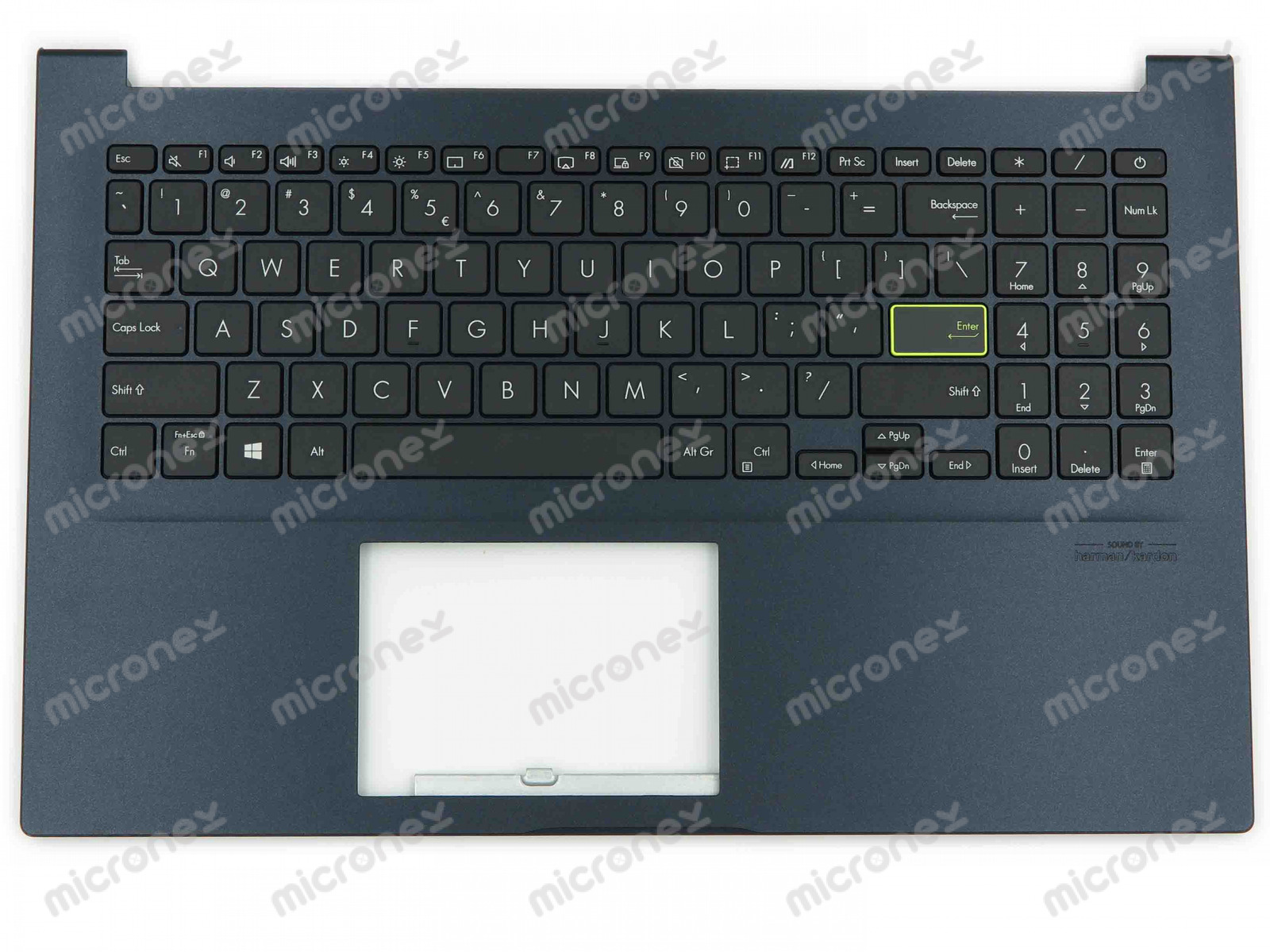 FOR Asus VivoBook 15 X513IA Palmrest Keyboard US-International blue