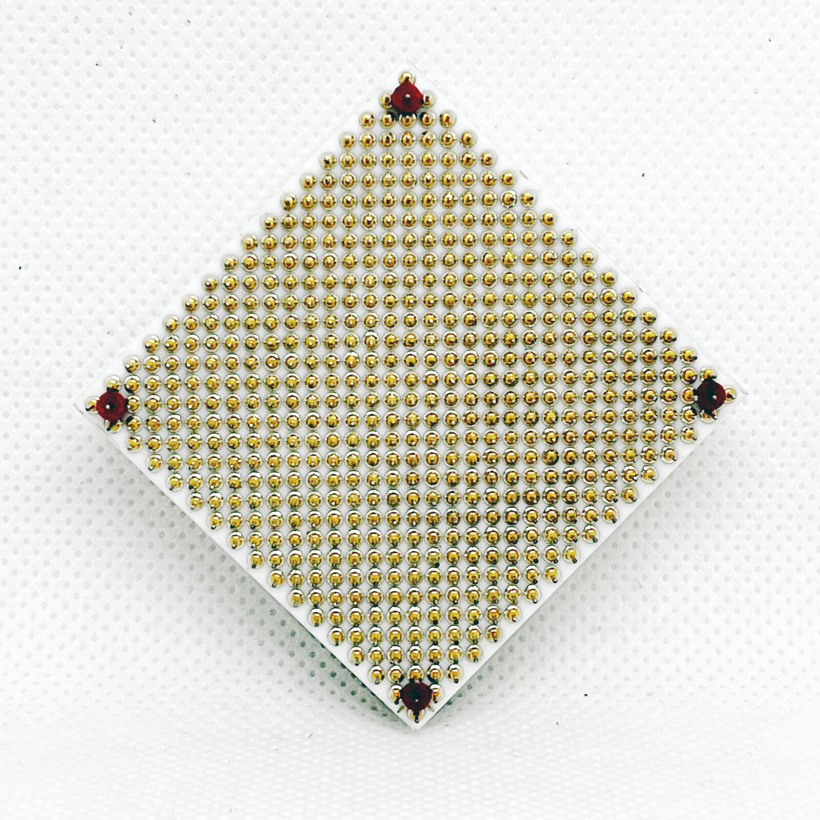 1X IBM white ceramic CPU was produced in 1970 with extremely high K gold content