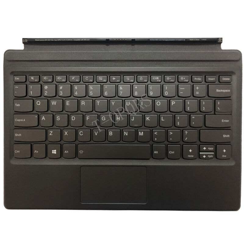FOR Lenovo MIIX 520 Folio case MIIX 52X Tablet Dock keyboard US backlit 03X7548
