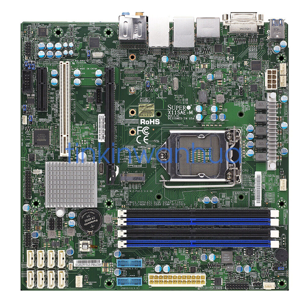 For Supermicro X11SAE-M Intel C236 Chipset LGA 1151 Micro-ATX Server Motherboard