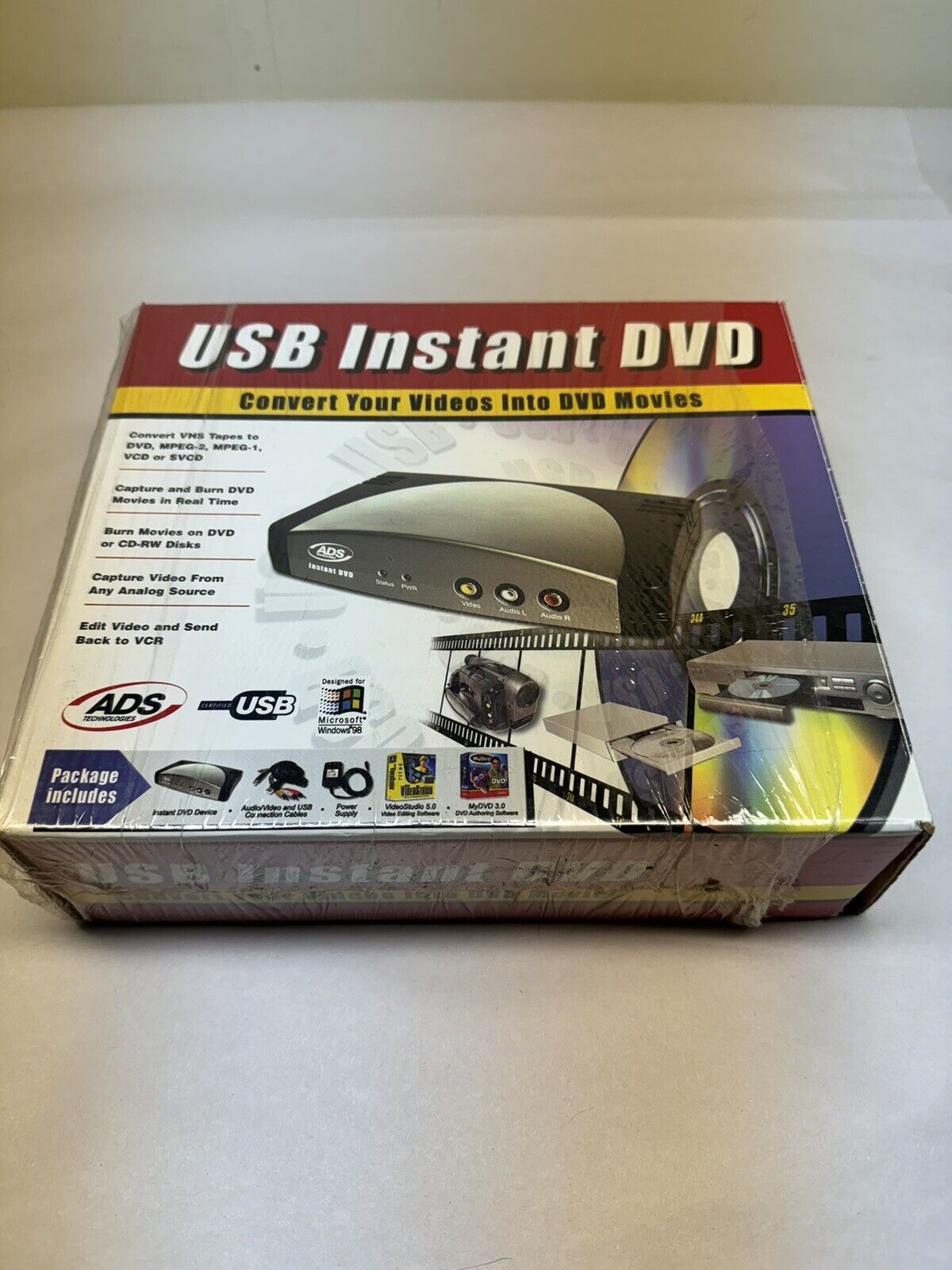 ADS Technologies USB Instant DVD USBAV-700 Create DVD Movies on Your Computer