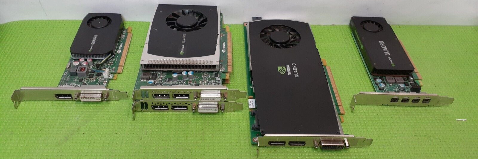 Lot of  Nvidia Quadro cards (1x K1200) (1x k600) ( 1x fx3800) ( 2x quadro 20000)