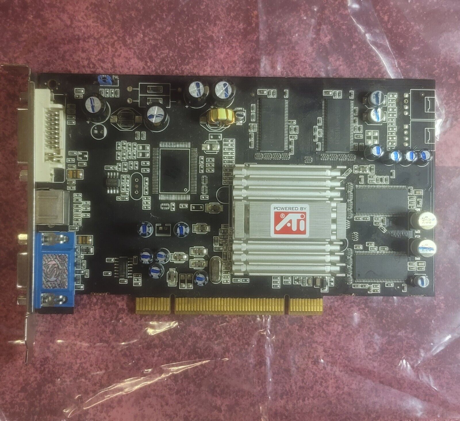 ATI Radeon 9250 PCI 256MB DDR Vintage GPU • TV OUT
