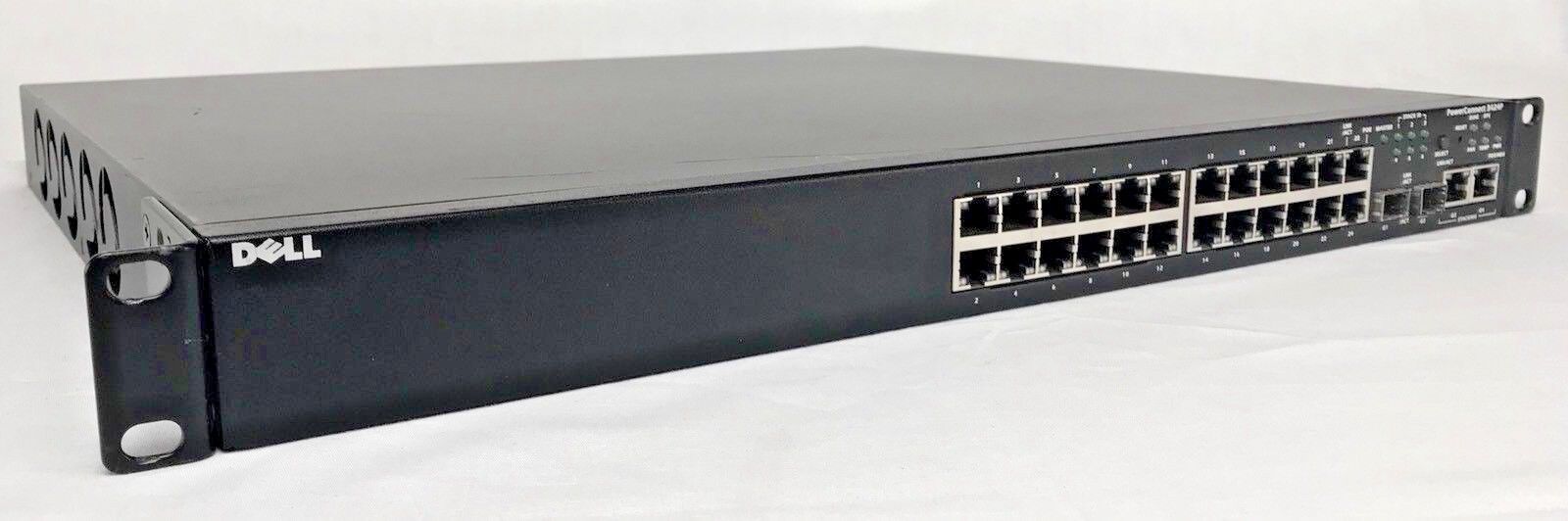 Dell PowerConnect 3424P 24-Port Managed PoE Ethernet Switch w/ Rack Ears 