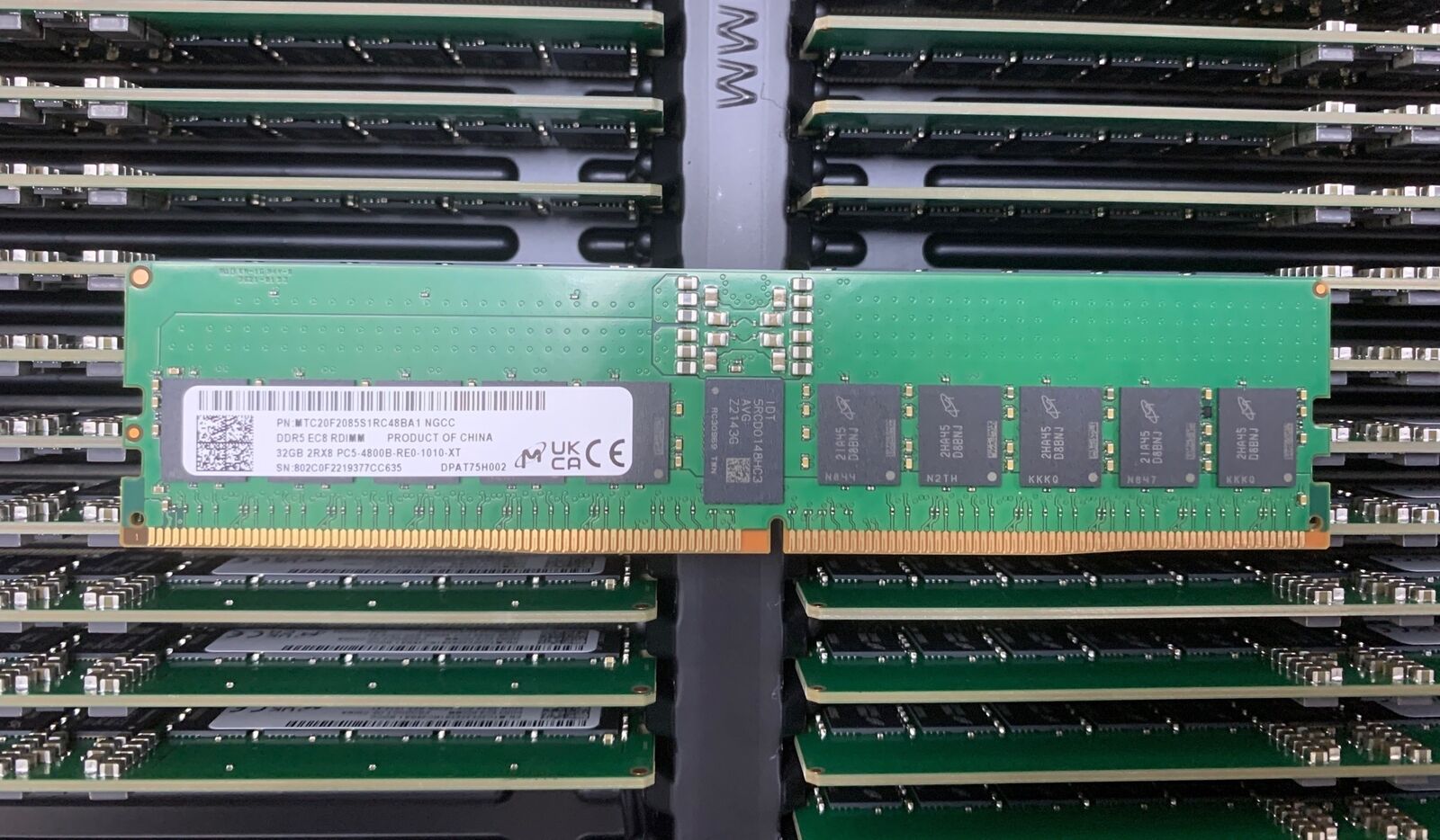 Micron 32GB DDR5 RAM 2RX8  PC5-4800B-RE0-1010-XT  ECC Memory SERVER