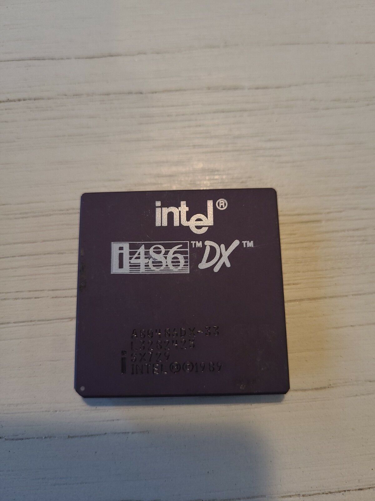Intel A80486DX-33 SX729 i486 DX Tested Vintage Ceramic CPU