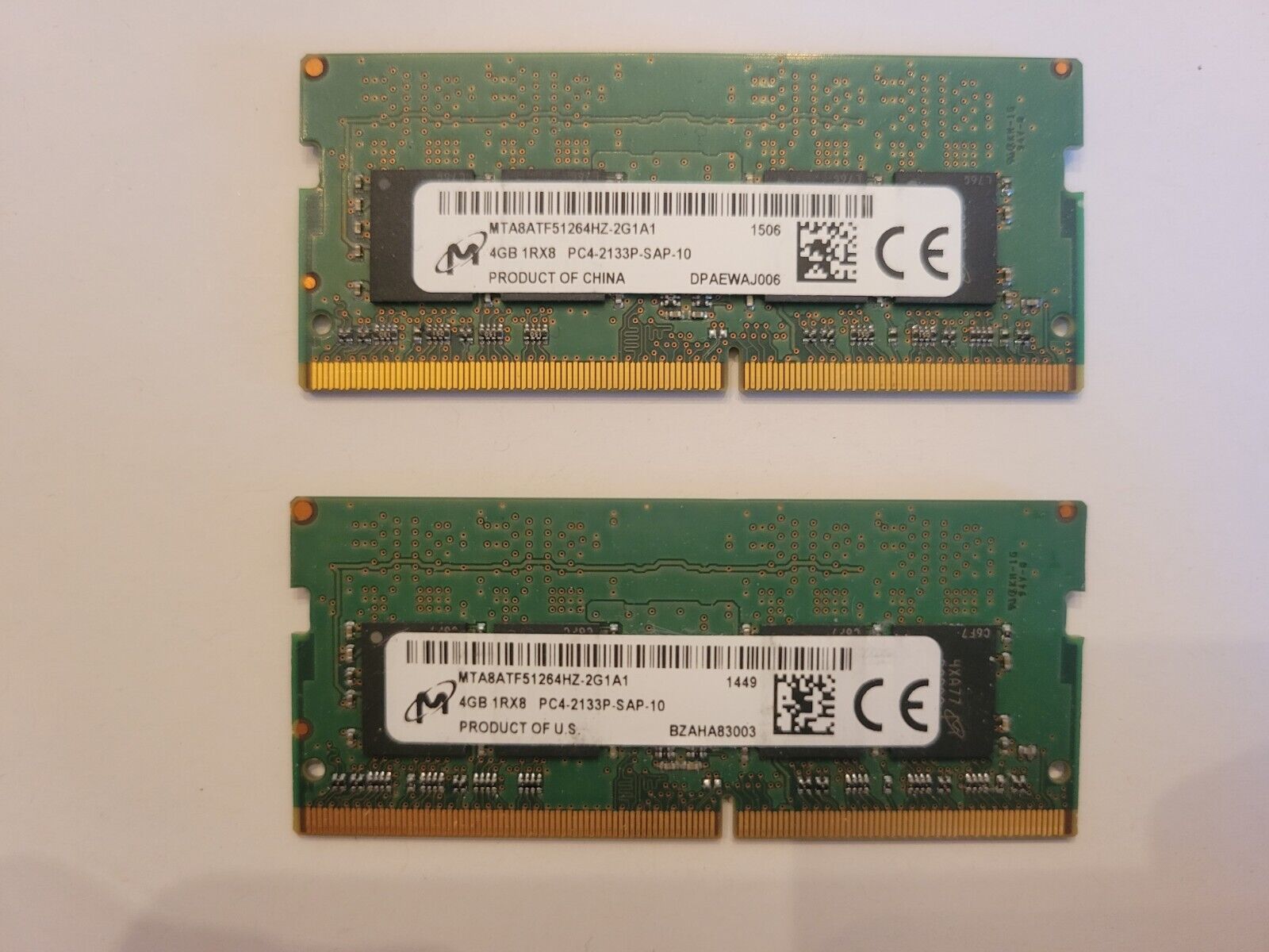 Micron 2x4GB 2300MHZ Laptop RAM (mta8atg51264hz-2g1a1)