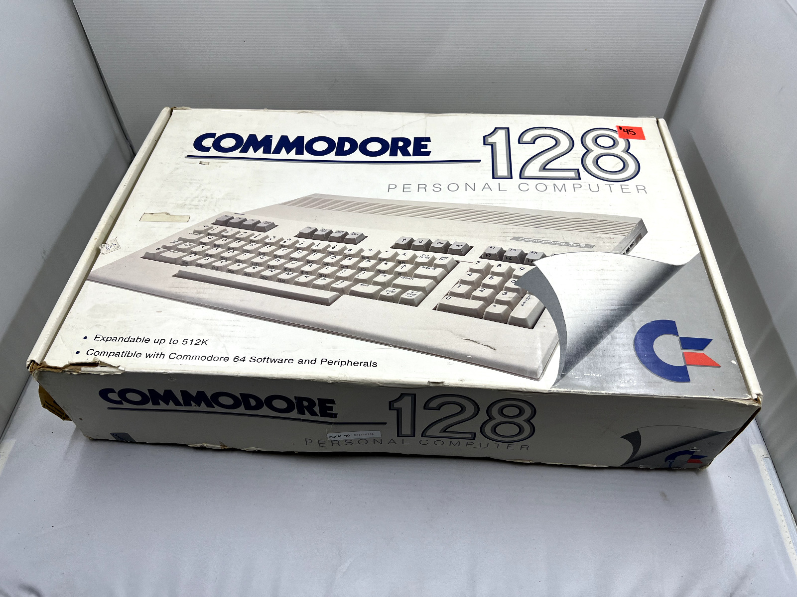 Commodore C128 Personal Computer W Power Supply IN ORIGINAL BOX UNTESTED