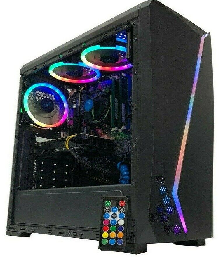AMD Gaming PC Computer 2TB HDD Custom Built RYZEN Desktop 16GB RAM GTX 1060