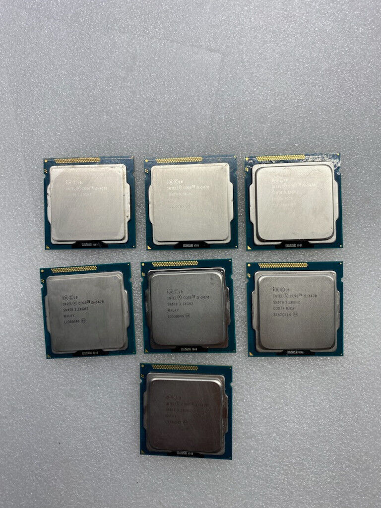 Lot of 7x Intel Core i5-3470 SR0T8 3.20Ghz CPU\'s