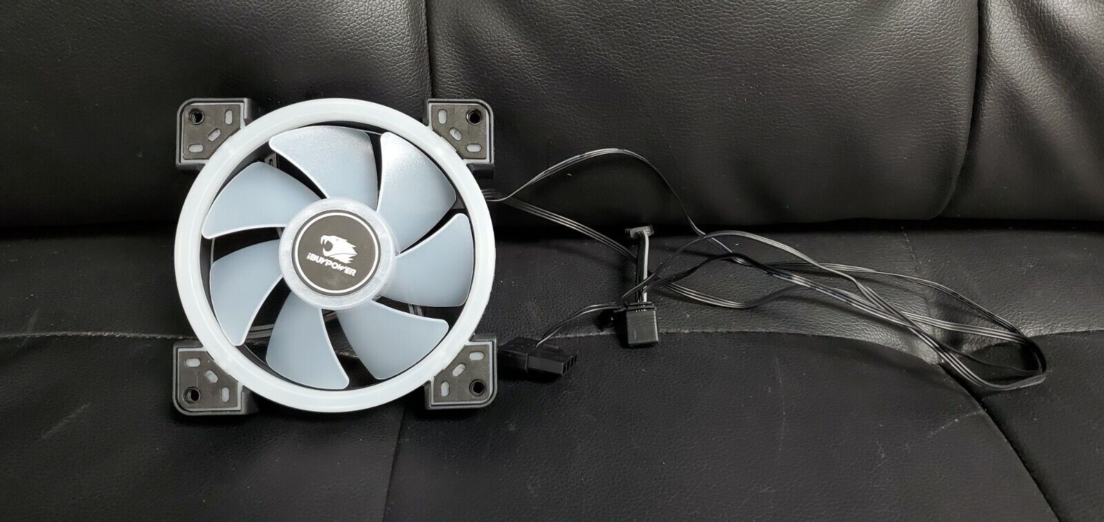 IBUYPOWER 1.2W 12V 0.1A RGB Desktop Case Cooling Fan White DF1202512RFDN ARC120B