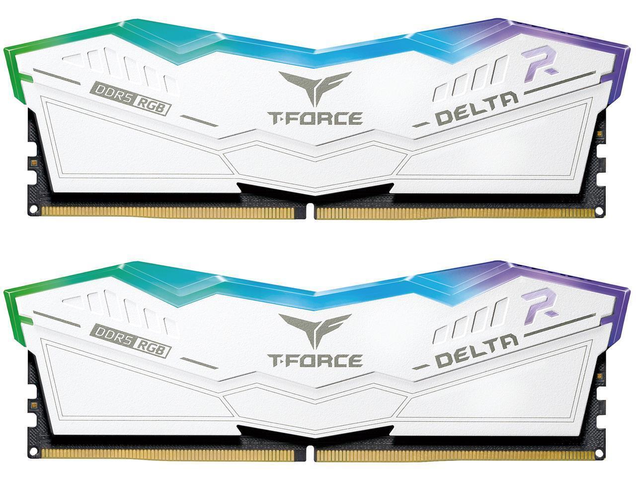 Team T-Force Delta RGB 64GB (2 x 32GB) 288-Pin PC RAM DDR5 6000 (PC5 48000)