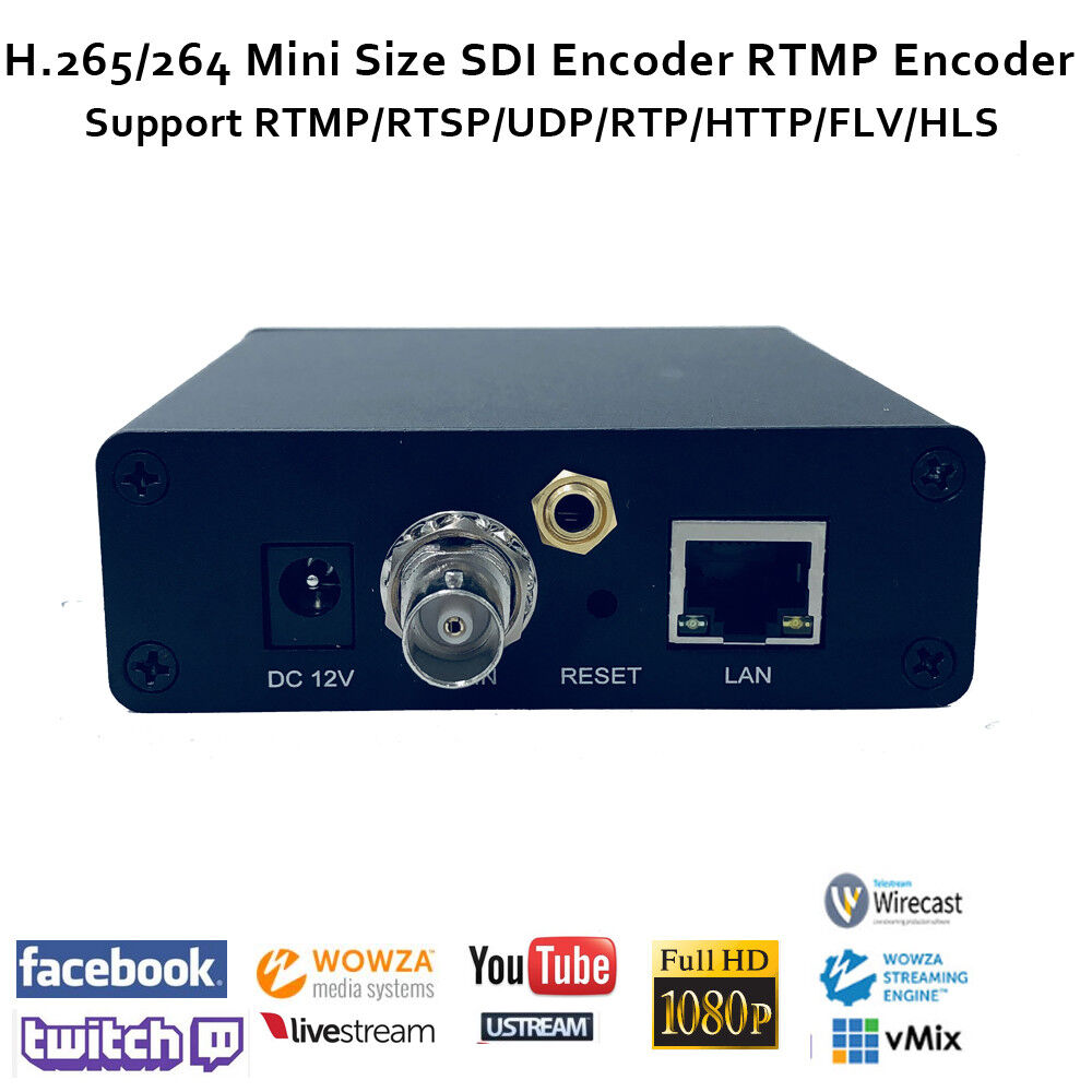 H.265/H.264 Portable SDI Encoder support RTMP for live broadcast like wowza...