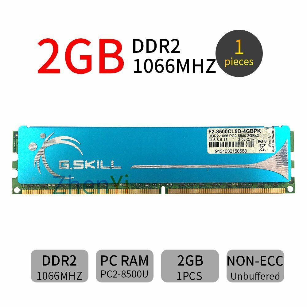 8GB 4GB 2GB DDR2 1066MHz PC2-8500U 240Pin OC DIMM RAM Desktop Memory GSKILL