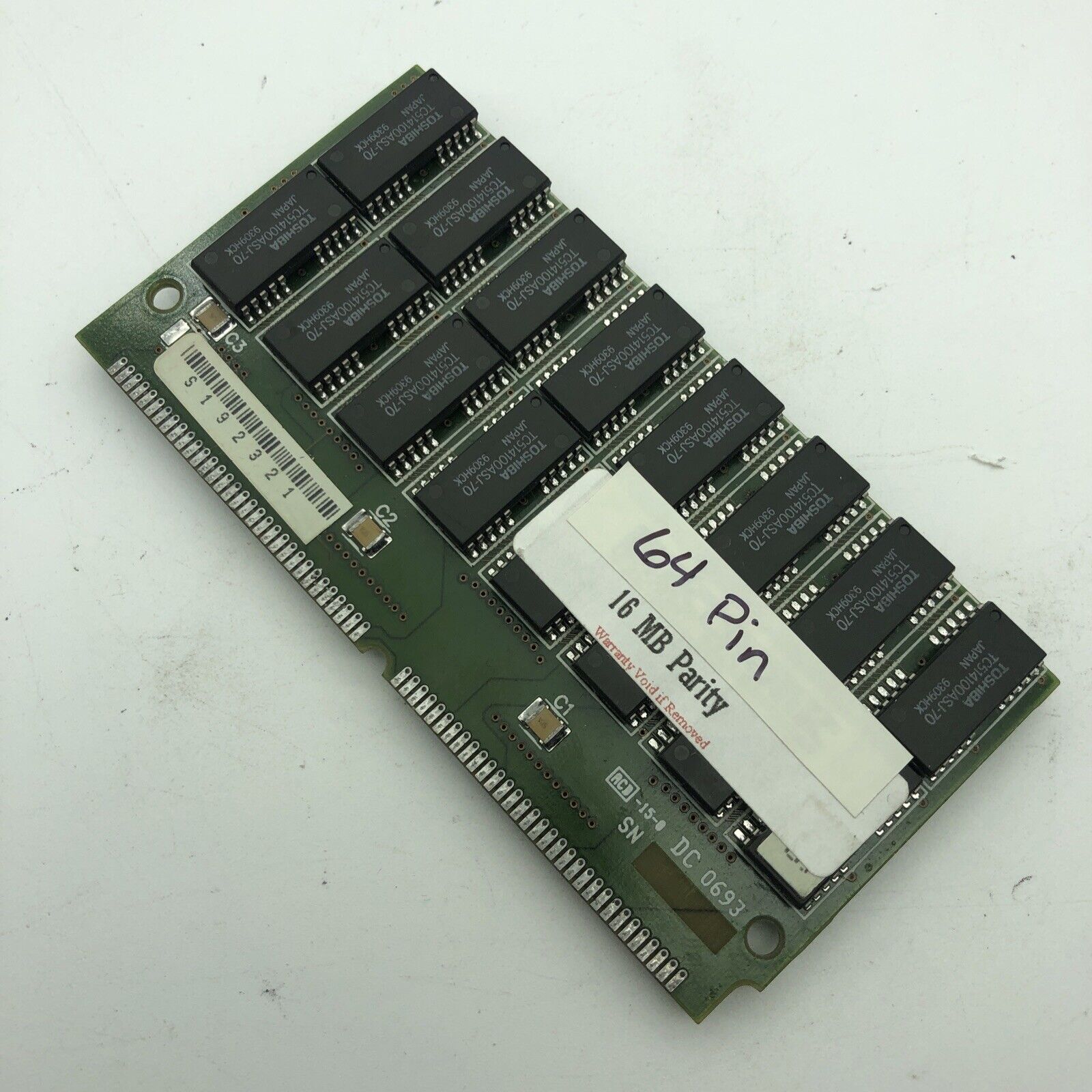 16MB 64Pin AST Commodore Amiga Fast Page FPM MEMORY 70NS Vintage Rare SIMM DT71