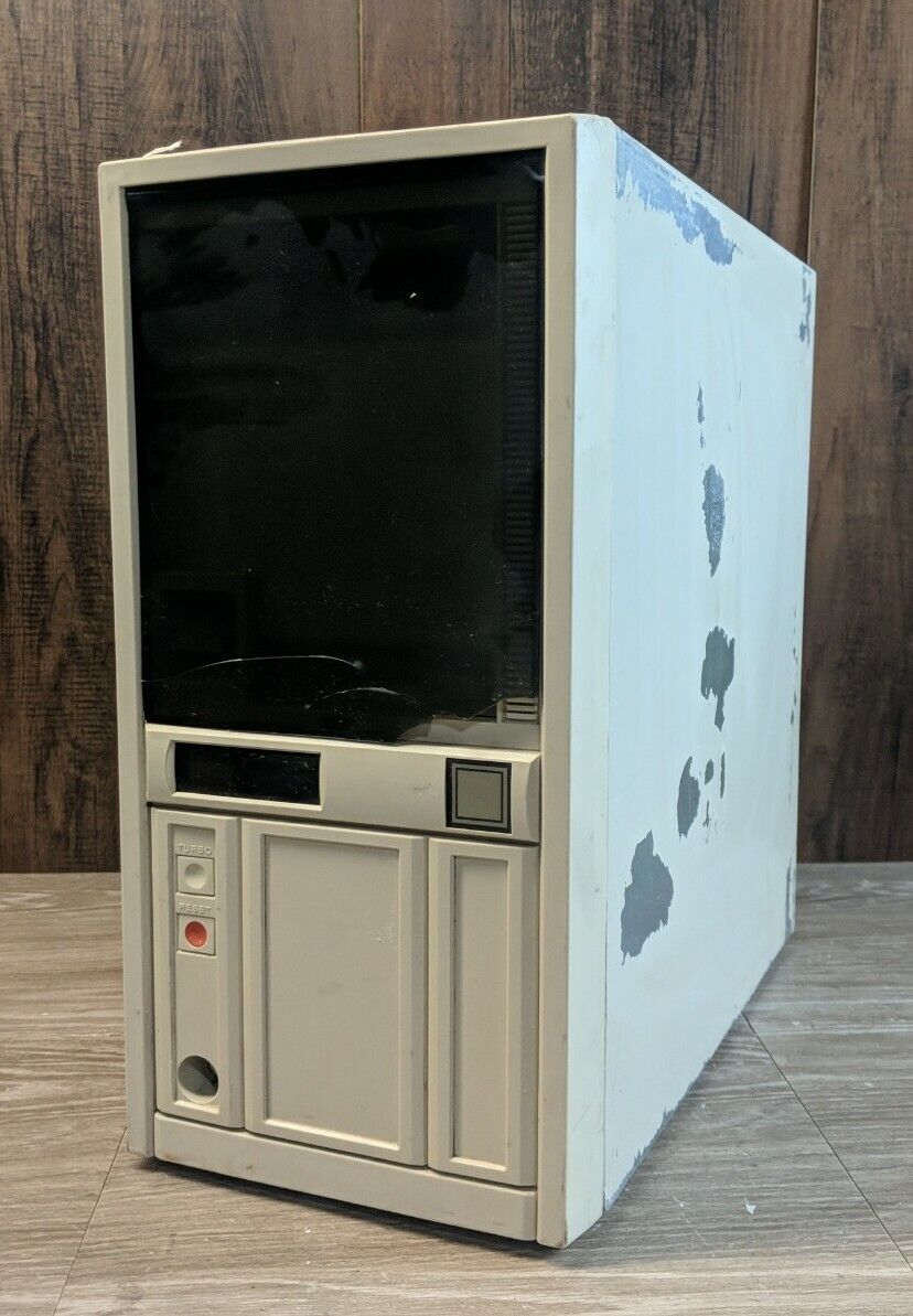 Vintage PC Computer Am386 DX/DXL - 40   Teac fd-55gfr *POWERS ON* NO HD*