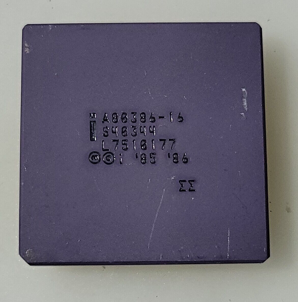 Vintage Rare Intel A80386-16 Ceramic Processor 1985 Collection or Gold Recovery