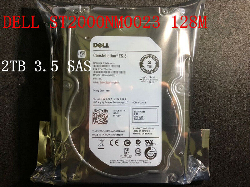 Dell 1P7DP ST2000NM0023 2TB 7.2K 3.5\