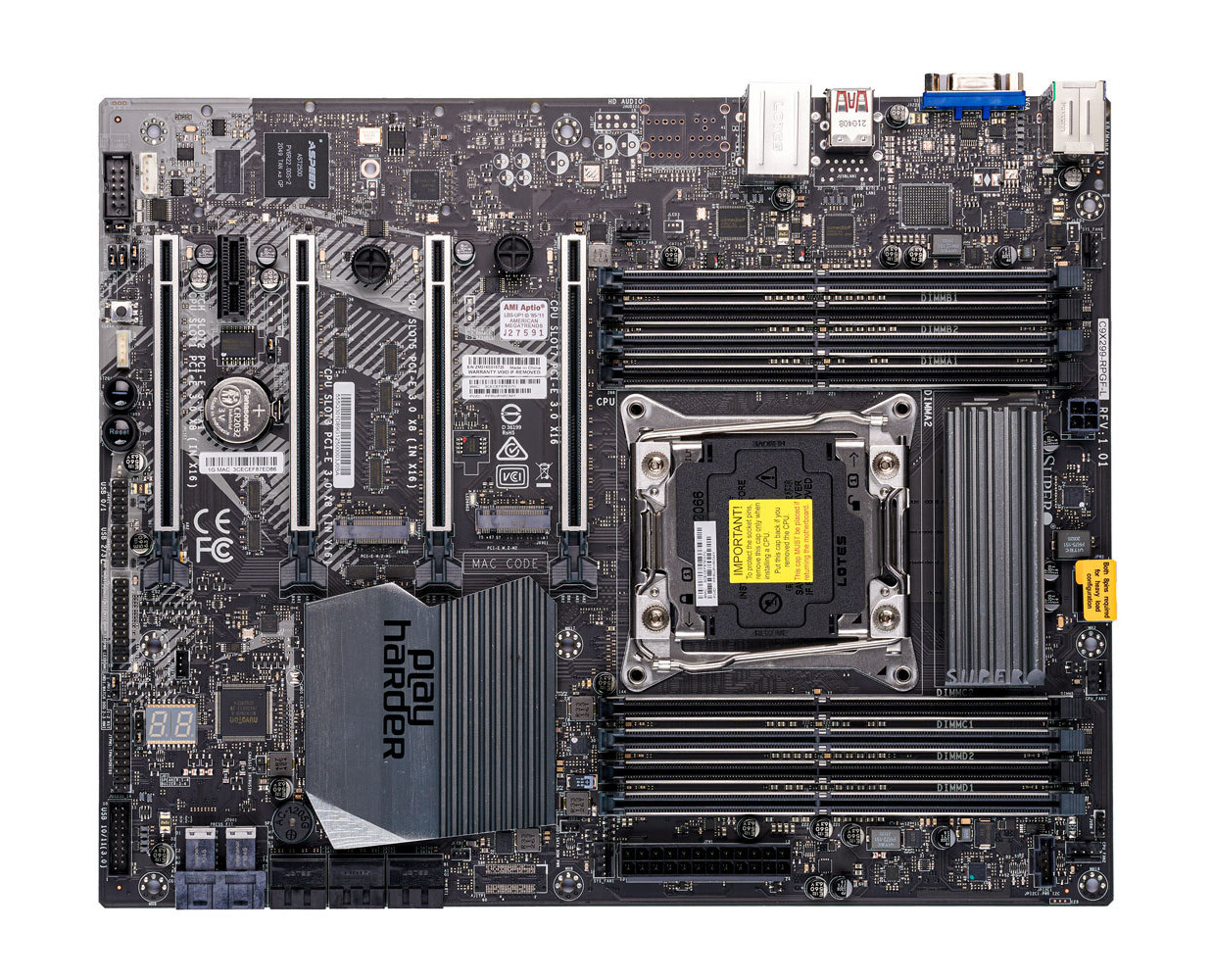 Supermicro C9X299-RPGF-L Server Motherboard LGA2066 ATX DDR4 Bulk Intel Chipset