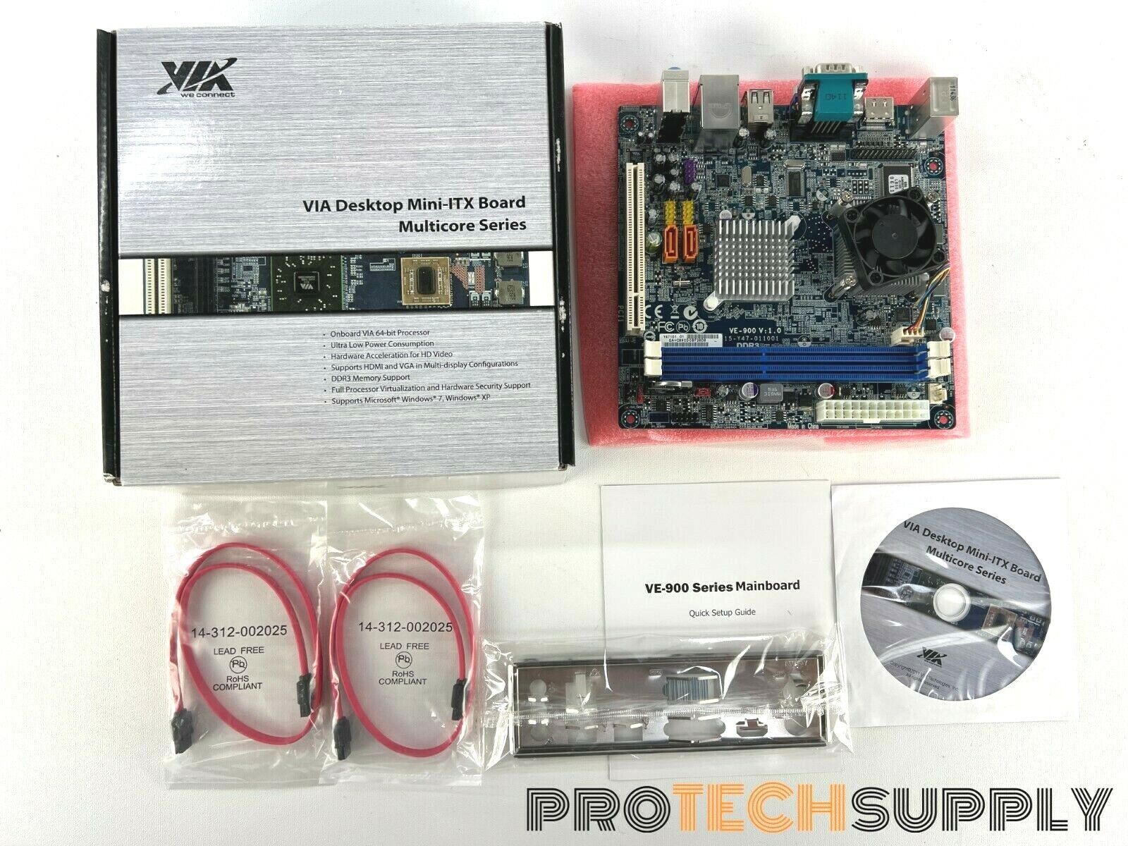 Via Technology VE-900 Mini-ITX Motherboard with WARRANTY