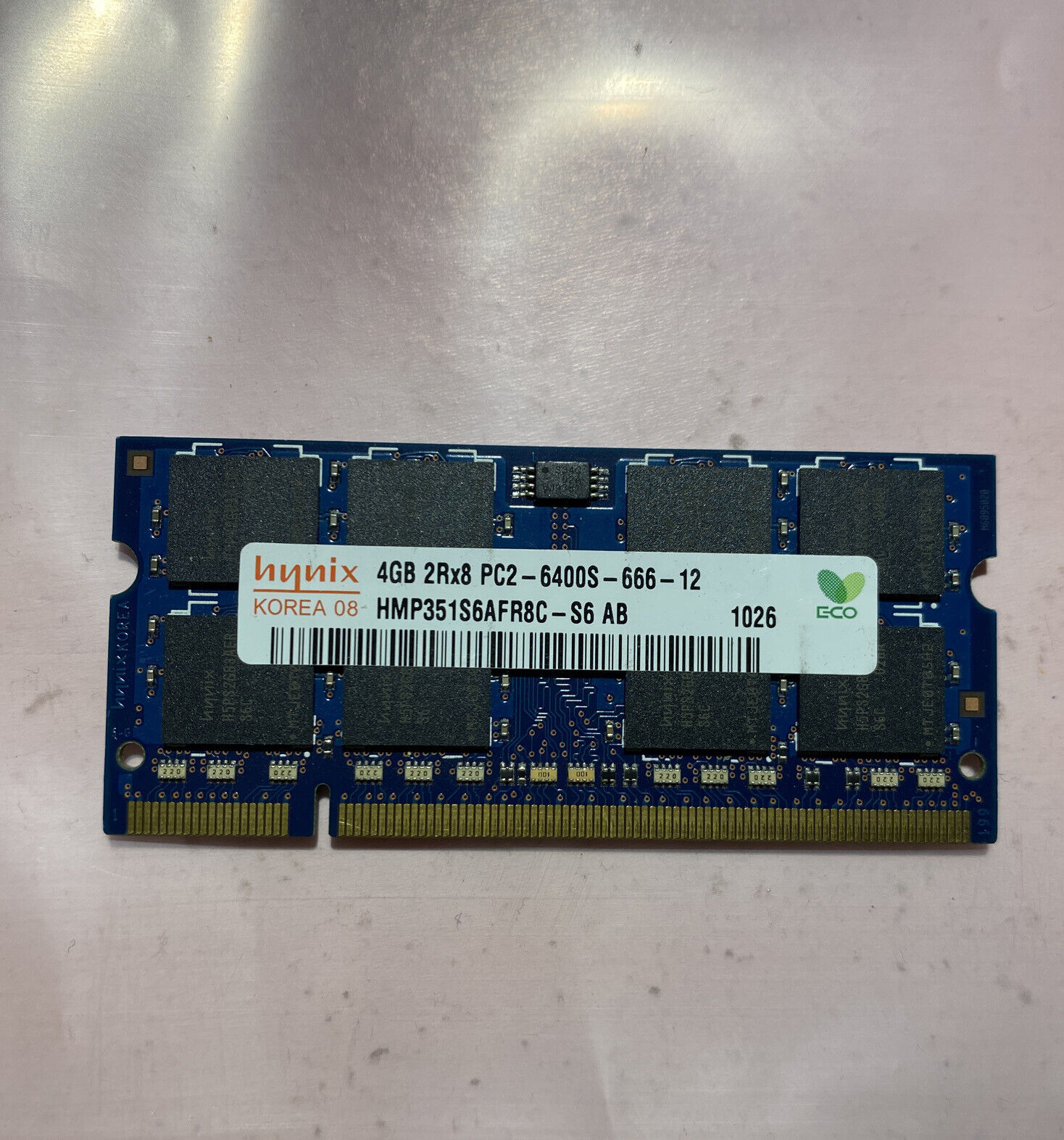 Hynix HMP351S6AFR8C-S6 4GB PC2-6400S DDR2-800MHz SODIMM Laptop Memory RAM