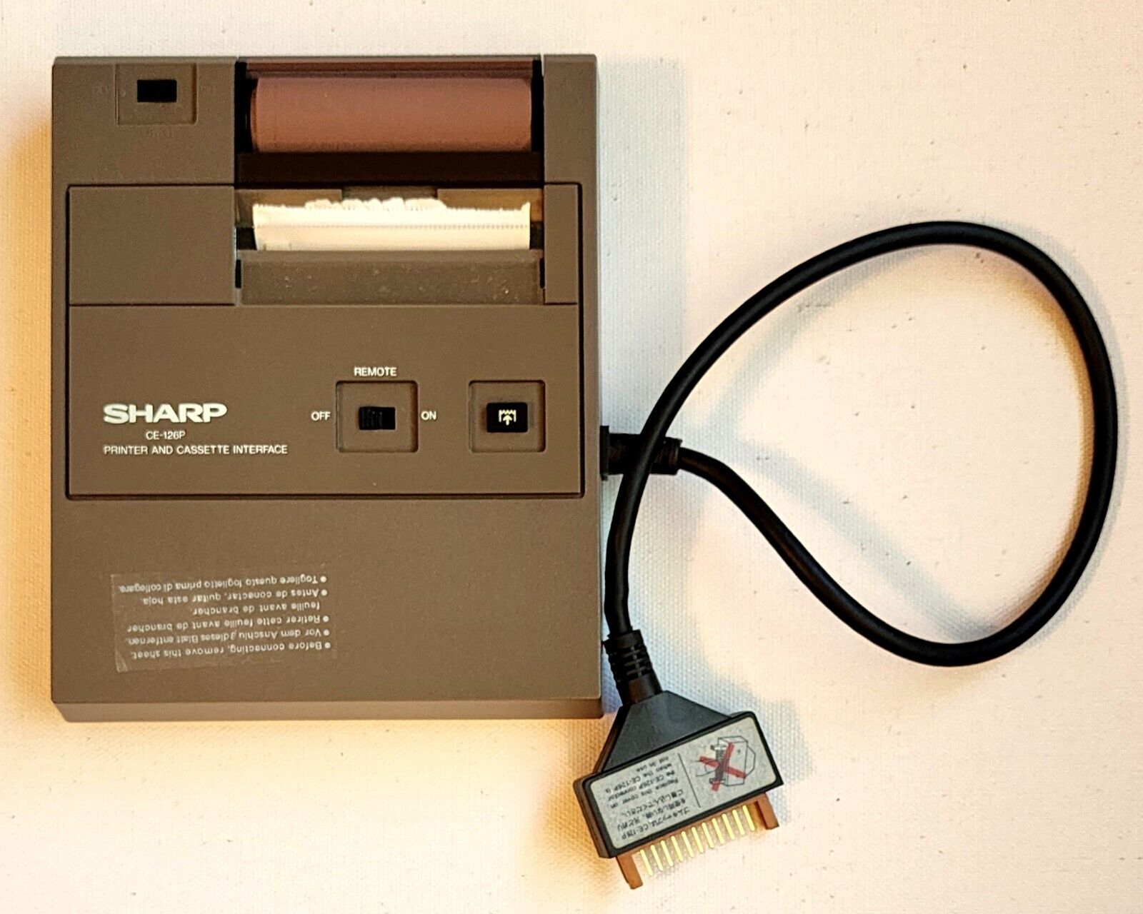 Vintage Sharp CE-126P Printer & Cassette interface, USA Seller