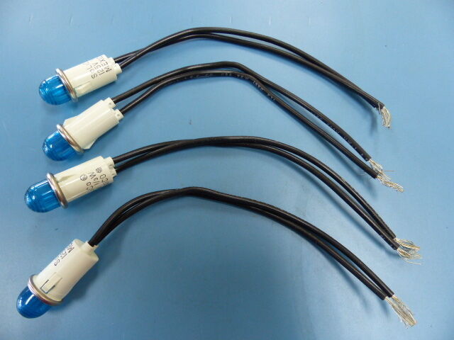 SOLICO  2950-1-11-41650 Qty of 4 per Lot 125V BLUE IND LIGHTW/6WIRE LEADS