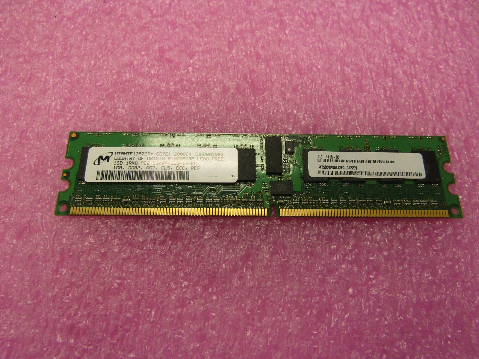 110-1115-00 1GB PC2-5300P DDR2-667 1RX8 ECC