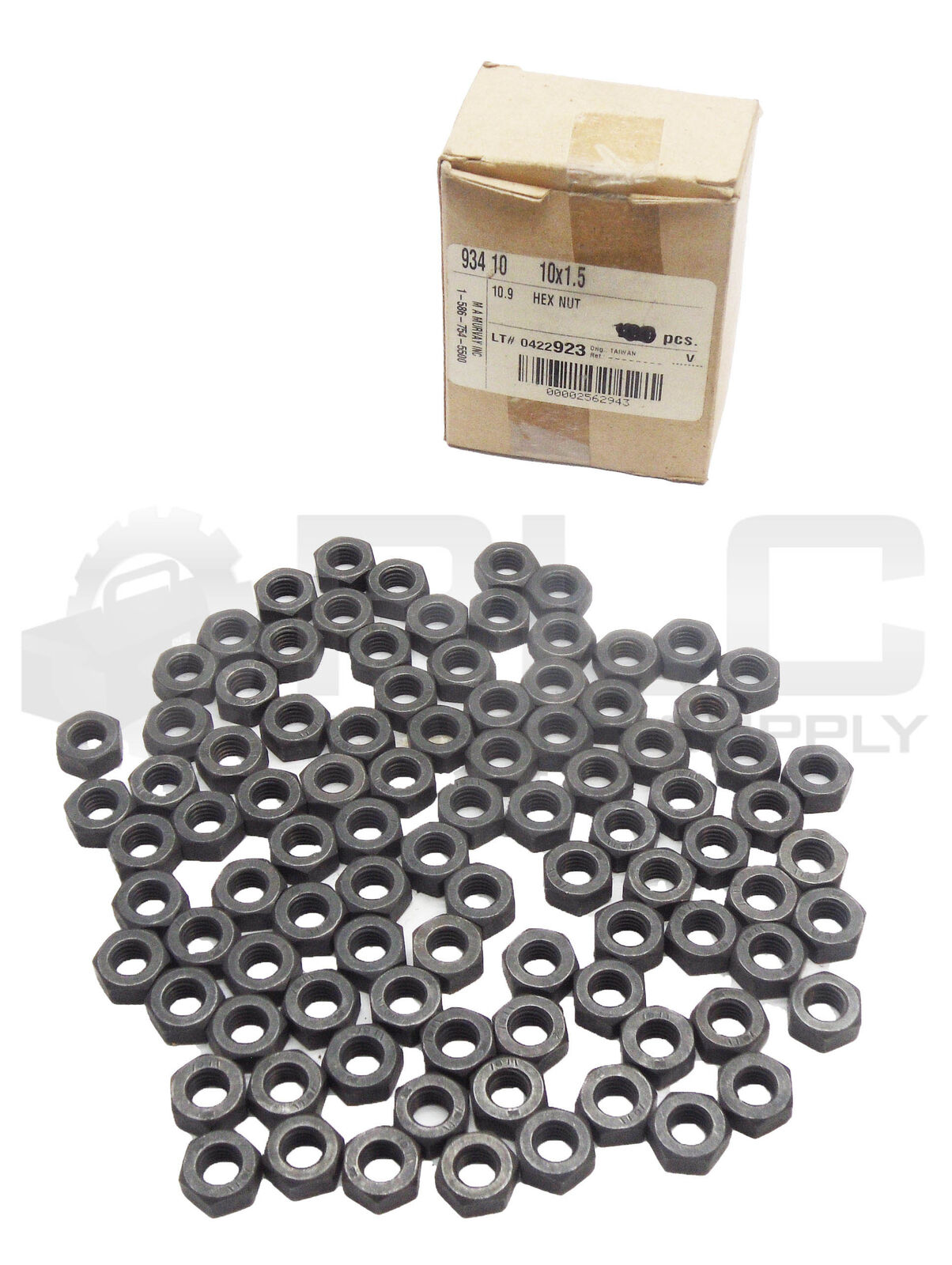 NEW BOX OF 93 934 10 HEX NUTS 10X1.5 10.9